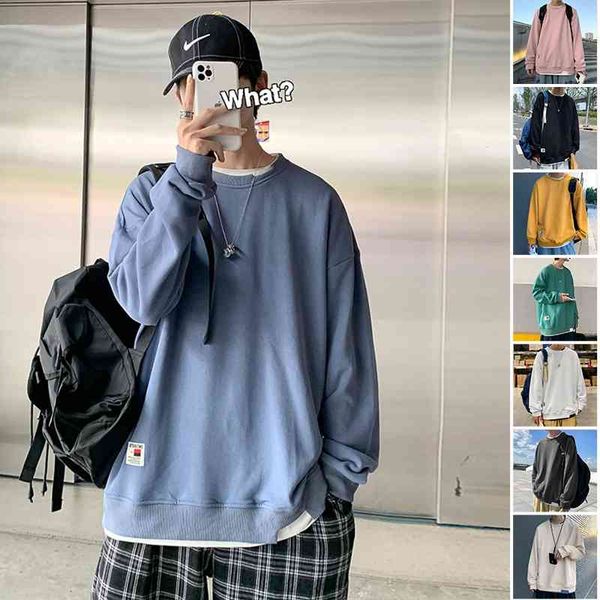 fake two-piece sweater men's spring and autumn 2021 new brand ins fashion loose round neck jacket c, Black
fake two-piece sweater men's spring and autumn 2021 new brand ins fashion loose round neck jacket c, Black