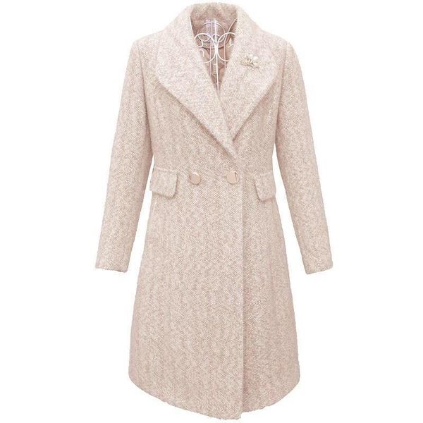 women's wool & blends high-end mink velvet coat winter clothes fashion intellectual all-match woolen elegant thin gold, Black
women's wool & blends high-end mink velvet coat winter clothes fashion intellectual all-match woolen elegant thin gold, Black