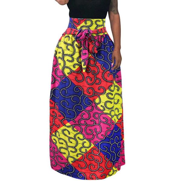 skirts summer skirt high waist polyester casual women vintage printed pleated swing long african leated beach, Black
skirts summer skirt high waist polyester casual women vintage printed pleated swing long african leated beach, Black