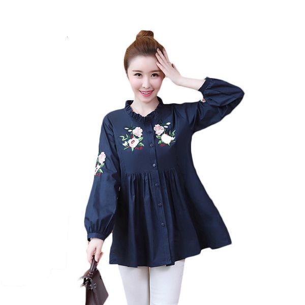 sleepwear spring size big female blouse medium long embroidered loose single shirt breasted lq635 vx21, Black;red
sleepwear spring size big female blouse medium long embroidered loose single shirt breasted lq635 vx21, Black;red