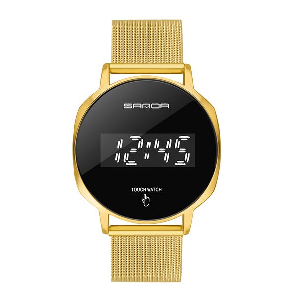 fashion contracted designers touch screen led wristwatch for man sanda 8004 alloy case and strap luminous 5atm watch date time display multi, Slivery;brown
fashion contracted designers touch screen led wristwatch for man sanda 8004 alloy case and strap luminous 5atm watch date time display multi, Slivery;brown