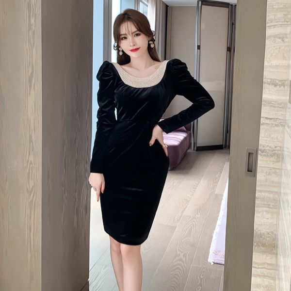 arrival fashion spring party girl's club temperament without backrest midi beading fine dress, Black;gray
arrival fashion spring party girl's club temperament without backrest midi beading fine dress, Black;gray