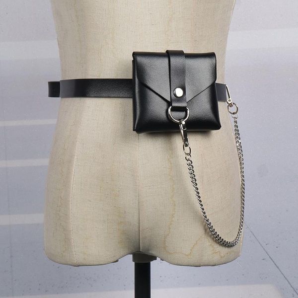 belts women's pu leather black chain spliced long mini-bag personality tide all-match belt spring autumn 2021, Black;brown
belts women's pu leather black chain spliced long mini-bag personality tide all-match belt spring autumn 2021, Black;brown