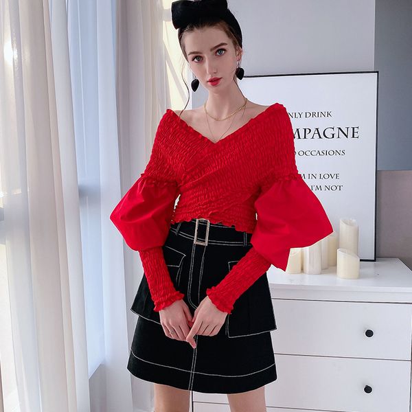 dabuwawa asymmetrical neck off shoulder solid shirts women slim fit party pullover lantern sleeve blouses female dt1ast030 210520, White
dabuwawa asymmetrical neck off shoulder solid shirts women slim fit party pullover lantern sleeve blouses female dt1ast030 210520, White