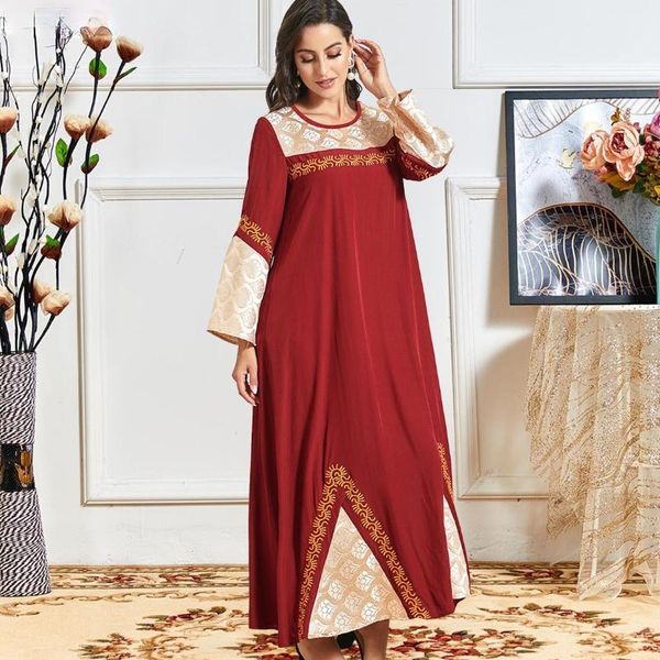 ethnic clothing 2021 muslim fashion fall women's wear heavy industry embroidery long sleeve leisure large jacquard splicing dress, Red
ethnic clothing 2021 muslim fashion fall women's wear heavy industry embroidery long sleeve leisure large jacquard splicing dress, Red