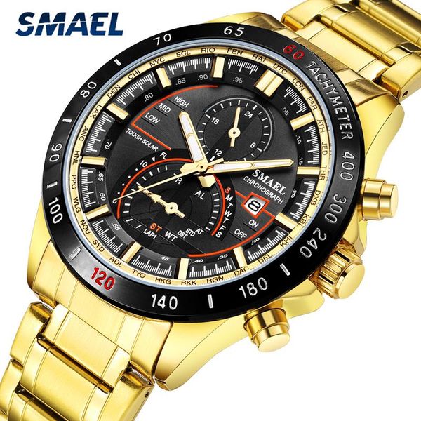 wristwatches men watch smael quartz watches golden full steel business wristwatch waterproof mens relogio, Slivery;brown
wristwatches men watch smael quartz watches golden full steel business wristwatch waterproof mens relogio, Slivery;brown