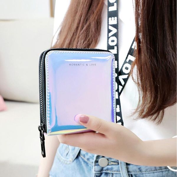 women short wallet clutch laser fashion standard zipper wallets designer variable color card holder purse d128, Red;black
women short wallet clutch laser fashion standard zipper wallets designer variable color card holder purse d128, Red;black