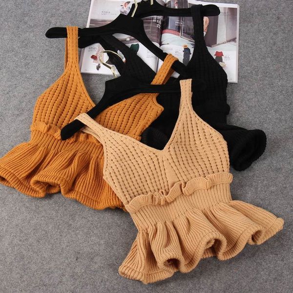 women's tanks & camis knitted ribbed ruffled crop v-neck sleeveless backless tunic female tank early autumn ole women 84t, White
women's tanks & camis knitted ribbed ruffled crop v-neck sleeveless backless tunic female tank early autumn ole women 84t, White