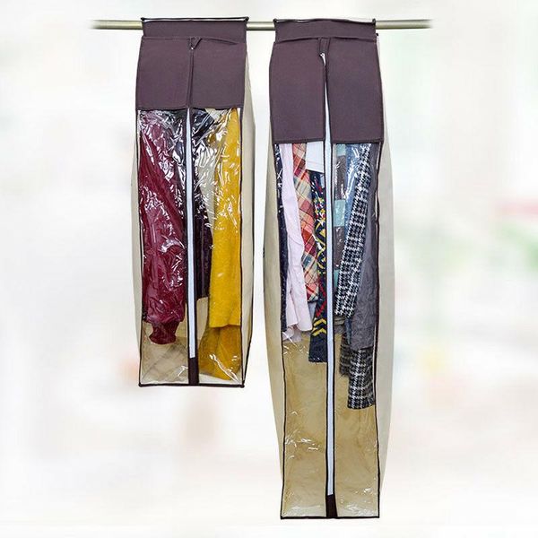 clothes hanging bag dust cover garment suit dustproof wardrobe storage organizer clothing &
clothes hanging bag dust cover garment suit dustproof wardrobe storage organizer clothing &