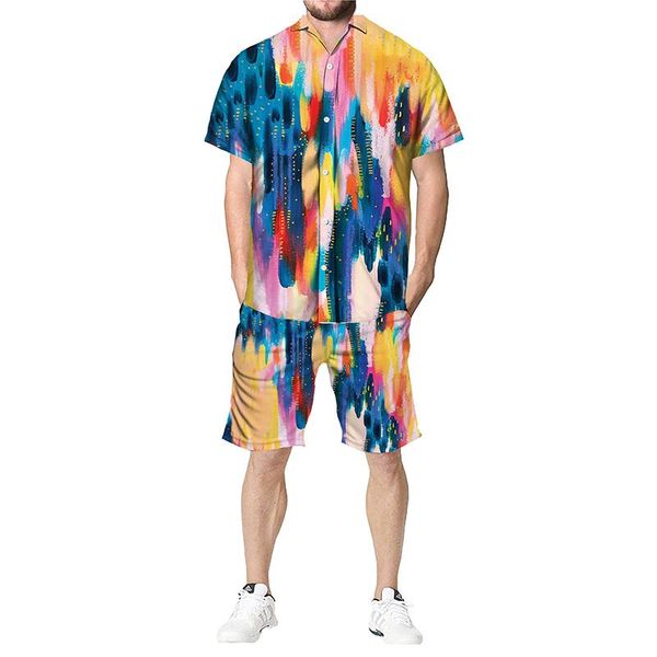 men's tracksuits fashion men shirts set 3d printed short sleeve button blouse beach shorts casual holiday hawaii 2 pieces sets, Gray
men's tracksuits fashion men shirts set 3d printed short sleeve button blouse beach shorts casual holiday hawaii 2 pieces sets, Gray