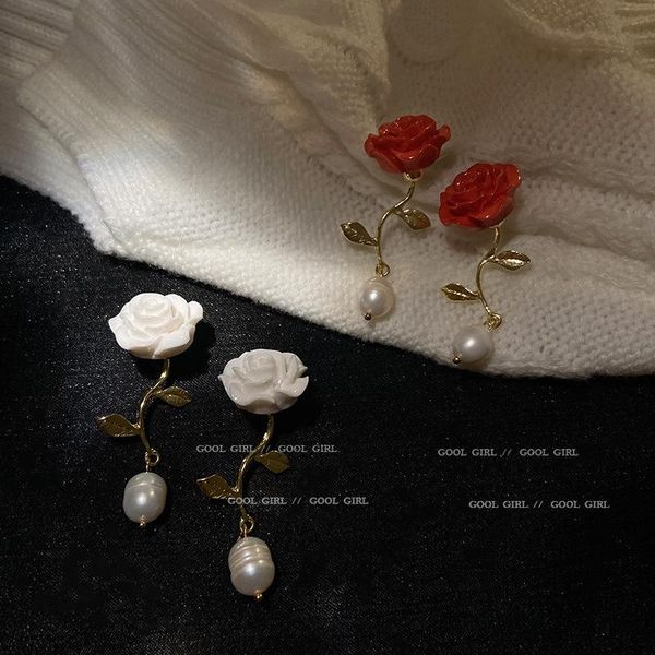 baroque pearl rose flower earrings for women 2021 jewelry creative white red pendientes wholesale gifts dangle & chandelier, Silver
baroque pearl rose flower earrings for women 2021 jewelry creative white red pendientes wholesale gifts dangle & chandelier, Silver