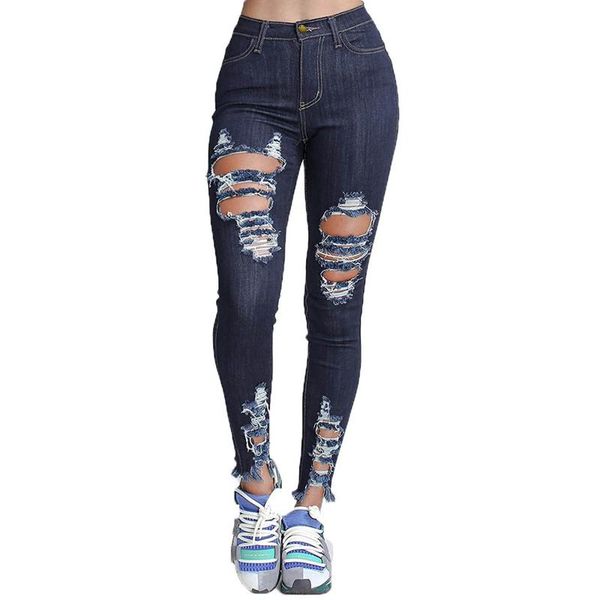 women's jeans 2021 sell women stretch waist jogging ripped street hip hop rock torn mesh button high denim skinny trouse, Blue
women's jeans 2021 sell women stretch waist jogging ripped street hip hop rock torn mesh button high denim skinny trouse, Blue