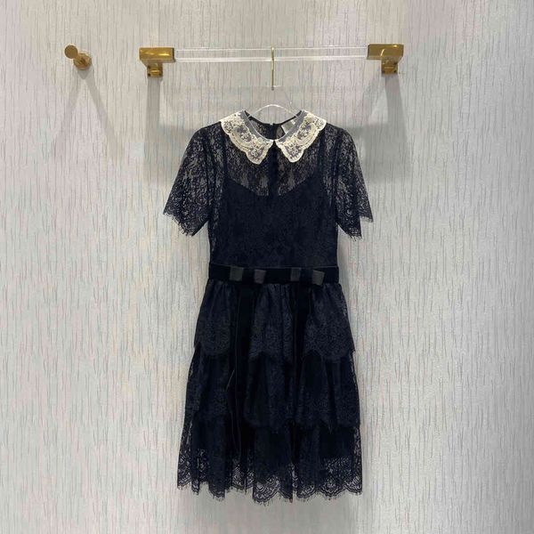 dress luxury design 2021 spring collection black lace sweet style peter collar short cocktail, Black;gray
dress luxury design 2021 spring collection black lace sweet style peter collar short cocktail, Black;gray