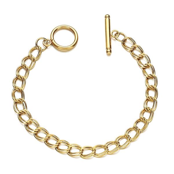link, chain stainless steel double layer handmade loop circle weave bracelet for woman men simple ot clasp toggle jewelry, Black
link, chain stainless steel double layer handmade loop circle weave bracelet for woman men simple ot clasp toggle jewelry, Black