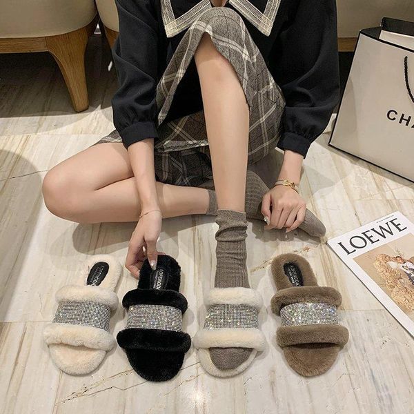 slippers 2021 winter women house rhinestone fashion warm shoes woman slip on flats female slides multicolor cozy home furry, Black
slippers 2021 winter women house rhinestone fashion warm shoes woman slip on flats female slides multicolor cozy home furry, Black