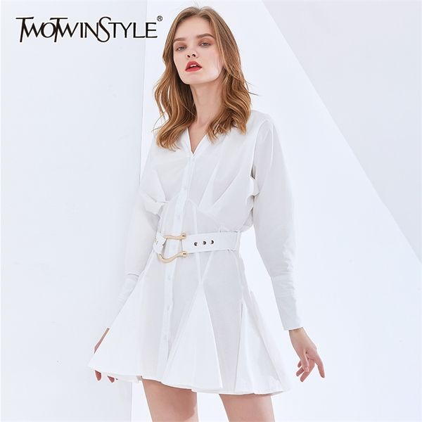 white elegant dress for women v neck long sleeve high waist sashes dresses female fashionable clothing spring 210520, Black;gray
white elegant dress for women v neck long sleeve high waist sashes dresses female fashionable clothing spring 210520, Black;gray