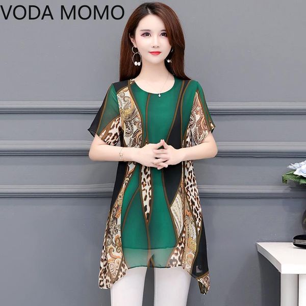 women's blouses & shirts short sleeve summer women chiffon blouse loose print shirt fashion streetwear elegant ladies plus size 5xl, White
women's blouses & shirts short sleeve summer women chiffon blouse loose print shirt fashion streetwear elegant ladies plus size 5xl, White