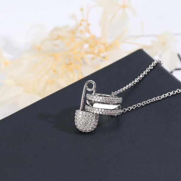 pendant necklaces pin hoop ring adjustable necklace luxury designer gorgeous women classic sweater clavicle chain, Silver
pendant necklaces pin hoop ring adjustable necklace luxury designer gorgeous women classic sweater clavicle chain, Silver