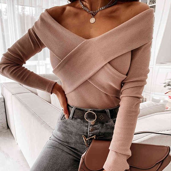 t shirt autumn criss-cross long sleeve t-shirts women spring v neck off shoulder tees casual female chic solid slim pullover 81et ln21, White
t shirt autumn criss-cross long sleeve t-shirts women spring v neck off shoulder tees casual female chic solid slim pullover 81et ln21, White