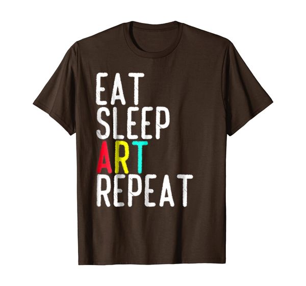 eat sleep art repeat t shirt - funny artist creative gift, White;black 
eat sleep art repeat t shirt - funny artist creative gift, White;black