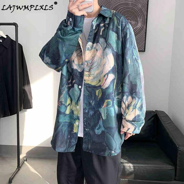 men's casual shirts 2021 floral printing camisa masculina hawaiian shirt streetwear french cuff mens clothes fashion long sleeves -4xl, White;black
men's casual shirts 2021 floral printing camisa masculina hawaiian shirt streetwear french cuff mens clothes fashion long sleeves -4xl, White;black