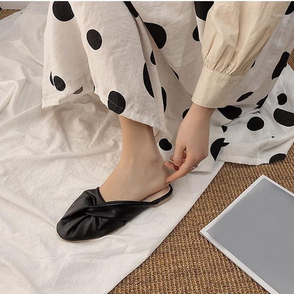 slippers women summer square toe solid flat females shoes pu leather ladies wear-resistant rubber woman comfortable 20211, Black
slippers women summer square toe solid flat females shoes pu leather ladies wear-resistant rubber woman comfortable 20211, Black