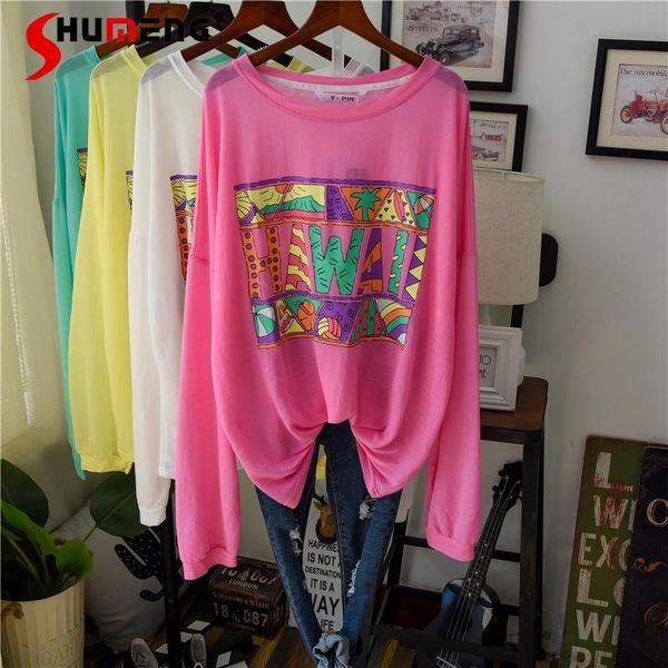 summer ice silk long sleeve t-shirt korean style loose letter pullover air condition shirt sun protection women tee women's, White
summer ice silk long sleeve t-shirt korean style loose letter pullover air condition shirt sun protection women tee women's, White