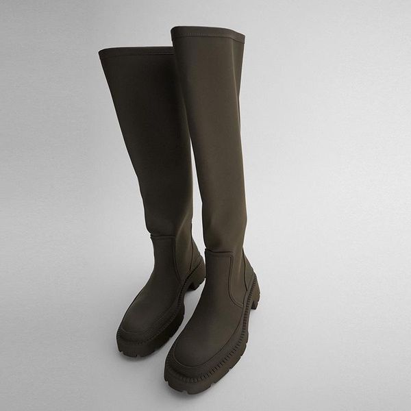 boots designer platform women's knight fashion retro female long rain autumn winter handmade ladies waterproof shoes, Black
boots designer platform women's knight fashion retro female long rain autumn winter handmade ladies waterproof shoes, Black