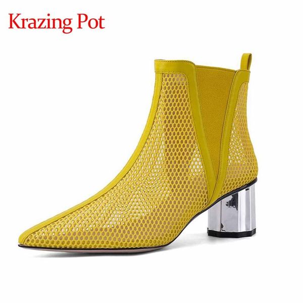 boots krazing pot european style air mesh breathable sun protection handmade pointed toe med heel women summer l07, Black
boots krazing pot european style air mesh breathable sun protection handmade pointed toe med heel women summer l07, Black