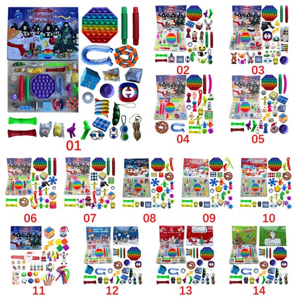 14 style christmas fidget toy advent calendar set december 24 days push bubble 24pcs/set silicone stress reliever sensory toys by sea lla993
14 style christmas fidget toy advent calendar set december 24 days push bubble 24pcs/set silicone stress reliever sensory toys by sea lla993