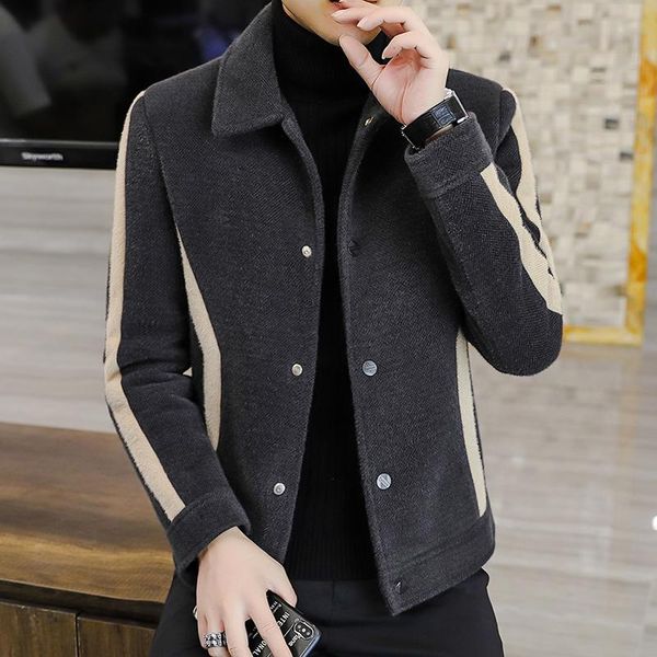 men's wool & blends 3xl autumn/winter gold sable jacket handsome heavy trench coat woolen overcoat 8810, Black
men's wool & blends 3xl autumn/winter gold sable jacket handsome heavy trench coat woolen overcoat 8810, Black