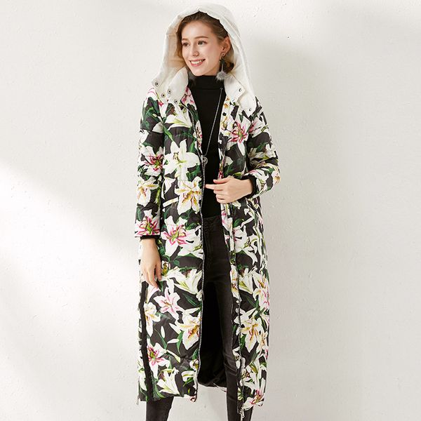women's down & parkas 2021 floral winter female impression jackets 90% white duck fancy warm coat with hood b066, Black
women's down & parkas 2021 floral winter female impression jackets 90% white duck fancy warm coat with hood b066, Black