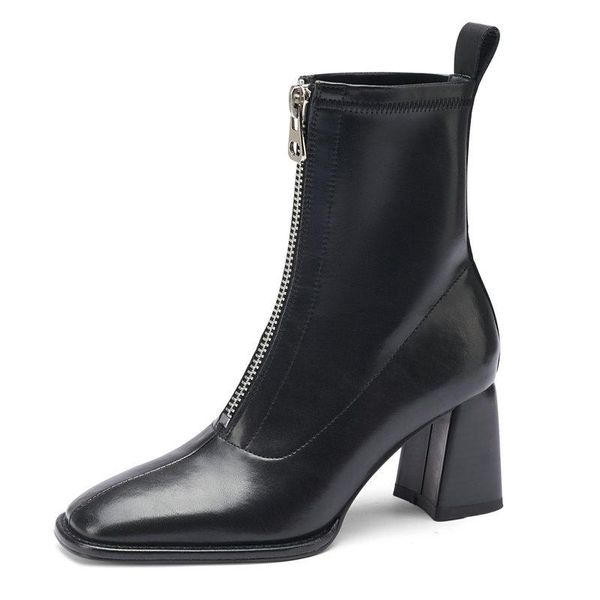 boots genuine leather design women autumn winter ankle office lady casual high heels shoes woman size 41 42, Black
boots genuine leather design women autumn winter ankle office lady casual high heels shoes woman size 41 42, Black