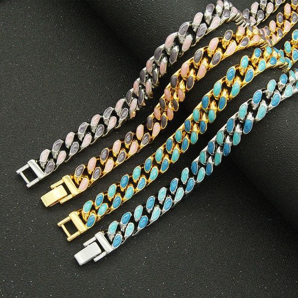 chains miami cuba link chain necklace bracelet dripping oil crystal colorful punk choker men women initial gifts boho diy wholesale, Silver
chains miami cuba link chain necklace bracelet dripping oil crystal colorful punk choker men women initial gifts boho diy wholesale, Silver