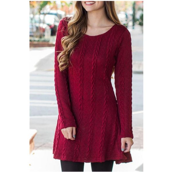 casual dresses autumn and winter knitted round neck long sleeve sweater women dress, Black;gray
casual dresses autumn and winter knitted round neck long sleeve sweater women dress, Black;gray