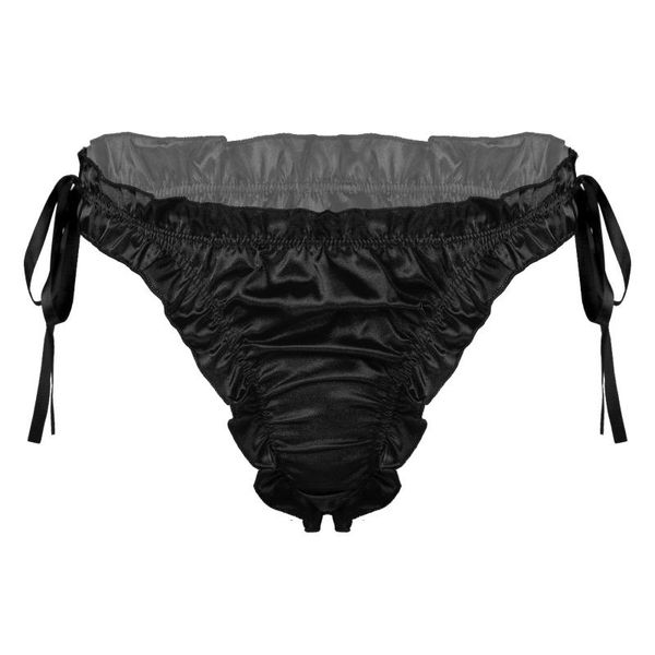 underpants gay men underwears sissy panties low rise ruffles briefs lingerie nightwear breathable lace-up pleated trim underwear, Black;white
underpants gay men underwears sissy panties low rise ruffles briefs lingerie nightwear breathable lace-up pleated trim underwear, Black;white