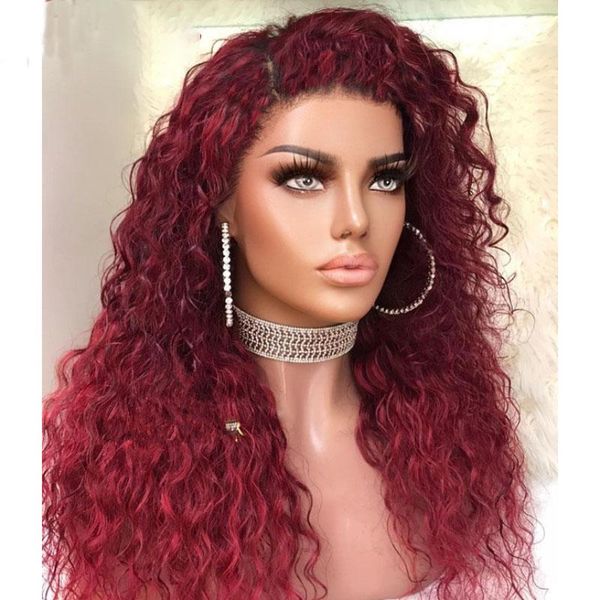 synthetic wigs 26 inch dark red 99j kinky curly hair for black women babyhair natural hairline lace front wig cosplay daily
synthetic wigs 26 inch dark red 99j kinky curly hair for black women babyhair natural hairline lace front wig cosplay daily