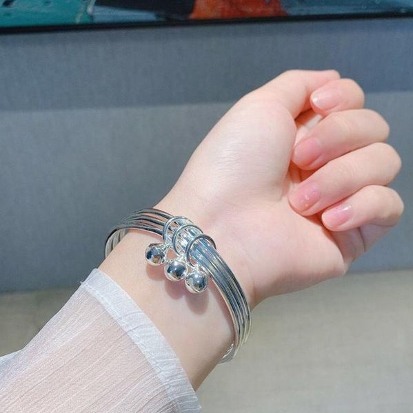 bangle silver-plated bracelets sansheng iii for women accessories trendy creative ball pendant party jewelry gifts wholesale, Black
bangle silver-plated bracelets sansheng iii for women accessories trendy creative ball pendant party jewelry gifts wholesale, Black