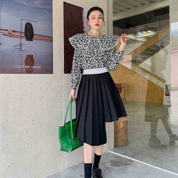 women's knits & tees vintage daisy floral print korean blouse sailor collar lace long sleeve ladies loose and blouses 20 5fdt, White
women's knits & tees vintage daisy floral print korean blouse sailor collar lace long sleeve ladies loose and blouses 20 5fdt, White