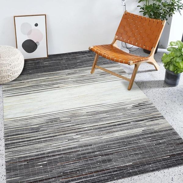 cowhide striped mosaic rug geometric living room sofa coffee table mat bedroom hand-stitched leather carpet carpets
cowhide striped mosaic rug geometric living room sofa coffee table mat bedroom hand-stitched leather carpet carpets