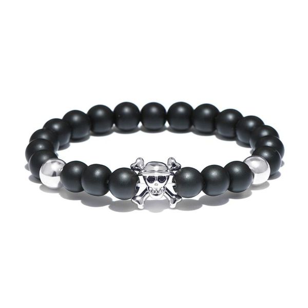 beaded, strands gothic skull bracelet simple 8mm matte stone punk braclet men pirate cool biker accessories homme armband jewelry pulsera ho, Black
beaded, strands gothic skull bracelet simple 8mm matte stone punk braclet men pirate cool biker accessories homme armband jewelry pulsera ho, Black
