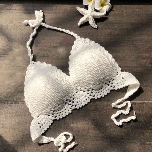 women summer beach beachwear bikini bra bikini casual fashion bralette halter cami knitted bra, White;black
women summer beach beachwear bikini bra bikini casual fashion bralette halter cami knitted bra, White;black