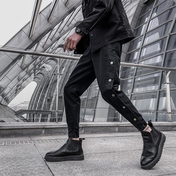 men's jeans casual streetwear men pants slim fit spring autumn skinny metal nail decoration holiday travelling clothing, Blue
men's jeans casual streetwear men pants slim fit spring autumn skinny metal nail decoration holiday travelling clothing, Blue