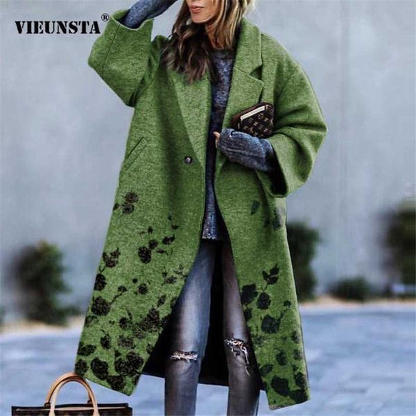winter casual turndown collar pattern coats women elegant retro printed cardigan overcoat autumn blend wool long outerwear mujer 211130, Black
winter casual turndown collar pattern coats women elegant retro printed cardigan overcoat autumn blend wool long outerwear mujer 211130, Black