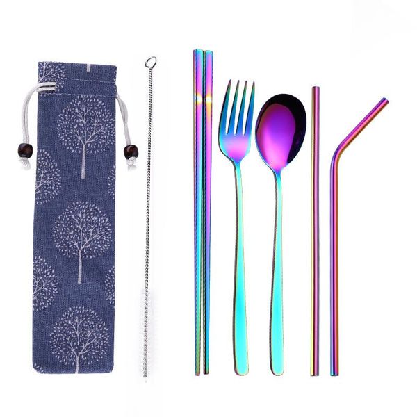 stainless steel cutlery set gold serving spoon fork flatware complect reusable utensil coffee tableware with straws cloth bag sets
stainless steel cutlery set gold serving spoon fork flatware complect reusable utensil coffee tableware with straws cloth bag sets