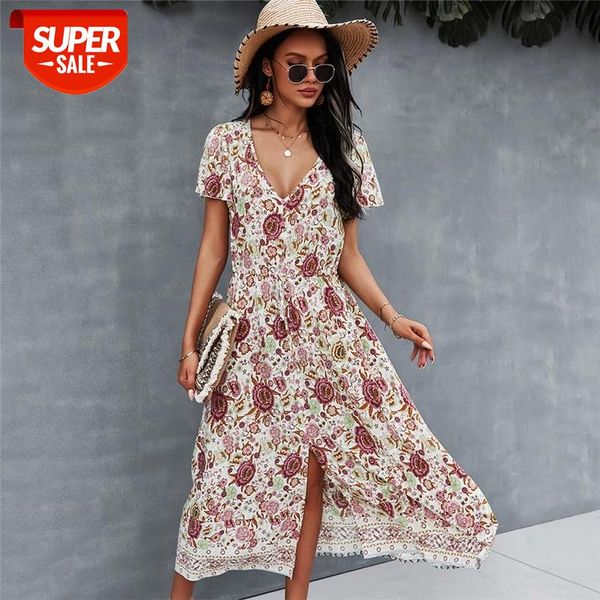 v neck print dress women 2021 spring new casual short sleeve floral dress for woman summer high waist #r76u, White;black
v neck print dress women 2021 spring new casual short sleeve floral dress for woman summer high waist #r76u, White;black