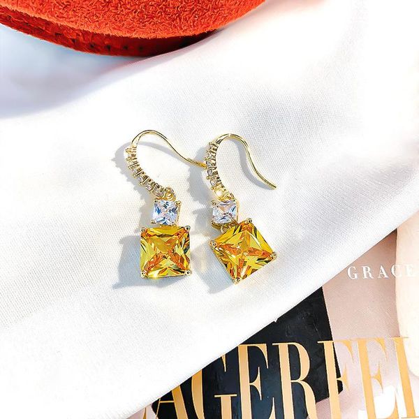dangle & chandelier temperament sweet rhinestones zircon square earrings korean fashion simple women girl jewelry accessories, Silver
dangle & chandelier temperament sweet rhinestones zircon square earrings korean fashion simple women girl jewelry accessories, Silver