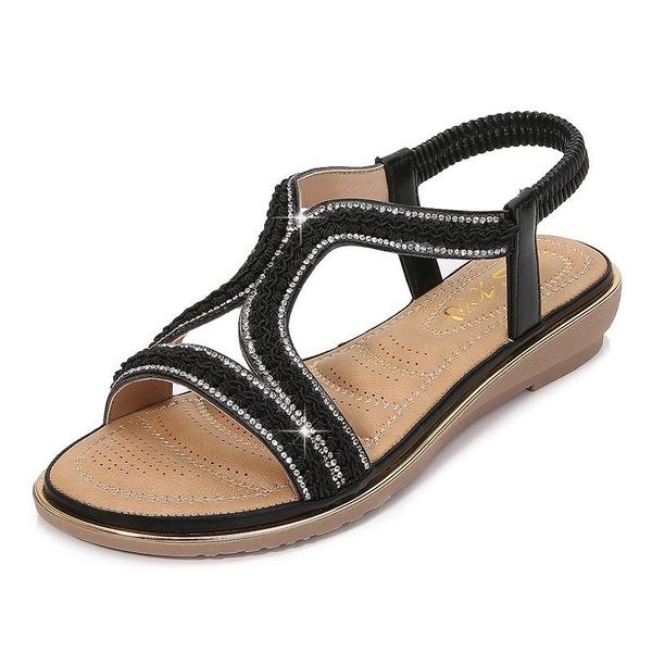sandals women package spring and summer 2021 round head open toe mesh woven 50% off for large size women's shoes, Black
sandals women package spring and summer 2021 round head open toe mesh woven 50% off for large size women's shoes, Black