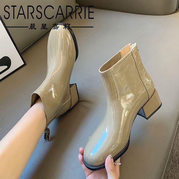 boots the first layer of cow patent leather riding women's autumn and winter 2021 round toe black low-cut short
boots the first layer of cow patent leather riding women's autumn and winter 2021 round toe black low-cut short