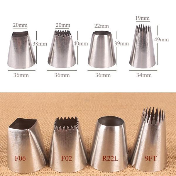 4pcs cake decorating mouth set cream practical tool stainless steel fondant baking & pastry tools
4pcs cake decorating mouth set cream practical tool stainless steel fondant baking & pastry tools